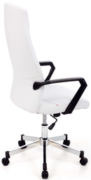 Poltrona da Ufficio Direzionale in Similpelle Sake Bianca