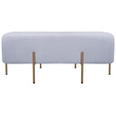Pouf Poggiapiedi 97x39x40 cm in Tessuto Kate Grigio