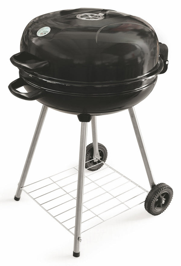 acquista Barbecue a Carbone Carbonella Tondo con Ruote Soriani Sun-Day Nero