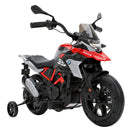 Moto Elettrica per Bambini 3-8 Anni 12 V Licenza BMW G310 GS 102x62x73 cm con Batteria al Litio e Rotelle Rimovibili in PP Rosso      