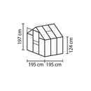 Serra da Giardino Vitavia Comet 3800 195x195x197 cm in Alluminio Anodizzato e Policarbonato