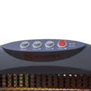 Stufa Alogena 1200W Oscillante 3 Elementi Grigia e Nera