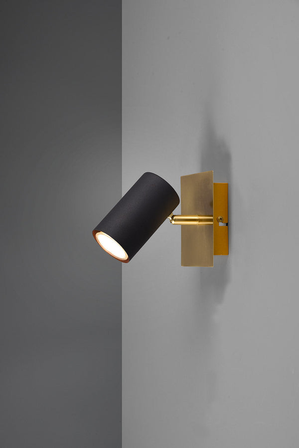 Applique da Interno Attacco GU10 in Metallo Nero e oro online