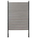 Recinzione Divisorio da Giardino 93x22x150 cm Modulabile Autoportante in Acciaio Marrone   