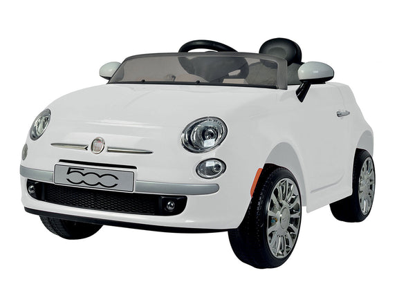sconto Macchina Elettrica per Bambini 12V con Licenza Fiat 500 Bianca