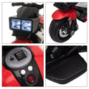 Moto Elettrica per Bambini 6V con 3 Ruote Rosso
