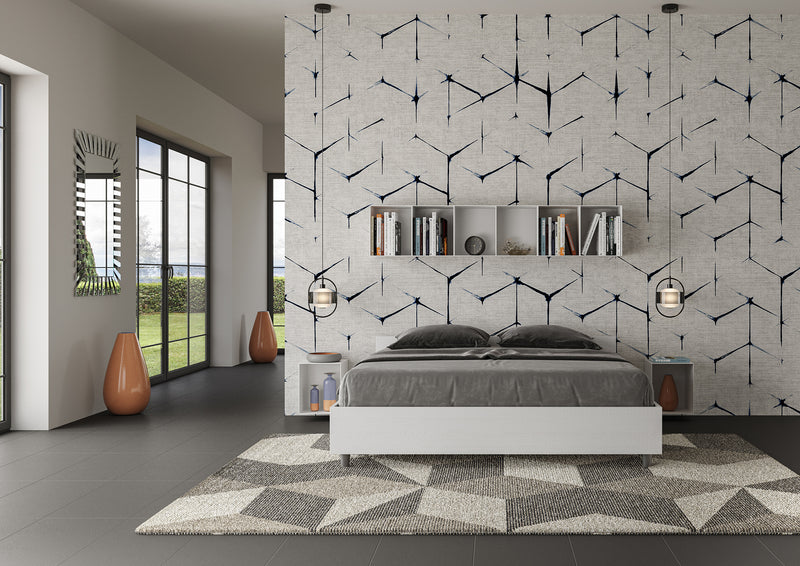 Letto Matrimoniale con Alzata Comoda Testata Bassa Nuamo Bianco Frassino Varie Misure