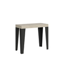 Consolle Allungabile 90-196x40x77 cm Flame Small Cashmere Telaio Antracite 