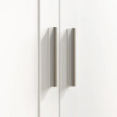 Tavolo da Cucito Pieghevole per Macchina da Cucire con Ripiani 20 Pioli Ruote con Blocco Bianco      