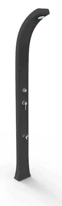 prezzo Doccia Solare da Giardino 30L Miscelatore Temporizzato e Lavapiedi Arkema Spring Plus Grigio Antracite