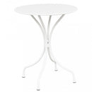 Tavolo Bristol Ø60x71h cm in Acciaio Bianco