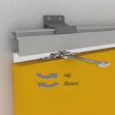 Binario per Porte Scorrevoli con Kit di Accessori 200 cm in Alluminio Emuca