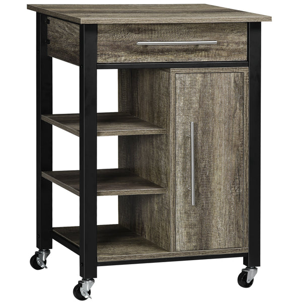 acquista Carrello da Cucina 60x50x84,5 cm in Legno Truciolato Marrone