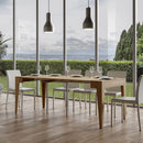 Consolle Allungabile 90-198x42x77 cm in Nobilitato Marrone