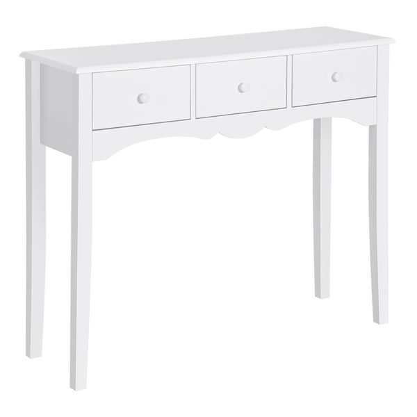 online Consolle da Ingresso con 3 Cassetti 100x32x85 cm Bianco