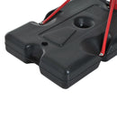 Canestro Basket Autoportante 210-260 cm Altezza Regolabile  e Ruote in Acciaio Rosso