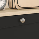 Mobile Scarpiera 3 Ante a Ribalta 60x23,5x115 cm in Legno Nero  