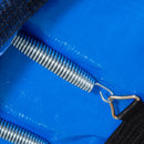 Trampolino Tappeto Elastico per Bambini Ø225x235 cm in Acciaio e PVC Nero e Blu