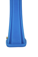 Doccia Solare da Giardino 28L Miscelatore e Lavapiedi Blu