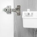 Cerniera a Scodellino 35 mm Collo Dritto Chiusura Ammortizzata 100° Basette Euro 20 Pezzi Emuca