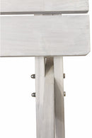 Set Birreria da Giardino Tavolo e 2 Panche in Legno Soriani Bianco