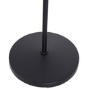 Lampada da Terra Paralume Regolabile in Metallo e Legno Nero 