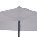 Ombrellone da Giardino 2,95x2,50 m Palo Ø38 mm in Alluminio con Manovella Grigio 