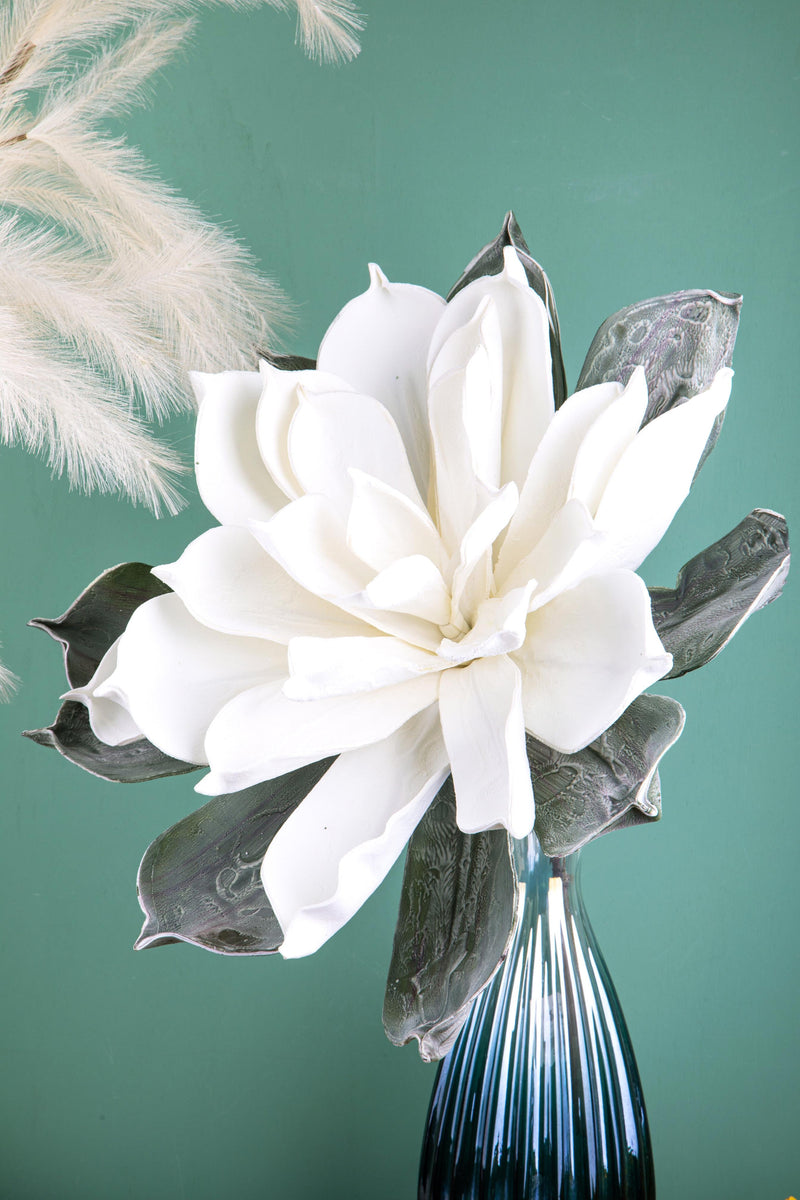 Fiori Foam Grande Artificiale Altezza 89 cm Bianco