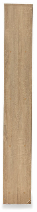 Libreria 4 Ripiani 73x24x170 cm in MDF Soriani Marrone Rovere