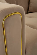 Divano Alma Grigio con Cuscini 81x155x71 cm in Legno e Poliestere      