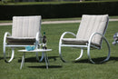 Set Salotto da Giardino Poltrone + Tavolino Ontario Crema