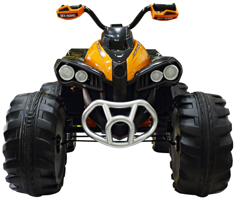Quad Elettrico per Bambini 12V Kidfun New Quad Arancione