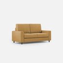 Divano 2 Posti 148x85x85 cm Sakar in Tessuto Ocra