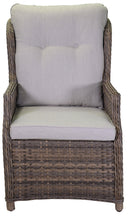 Set da Giardino Poltrona Pouf e Tavolino in Polyrattan Baltimora