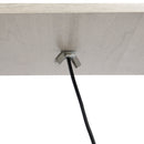Lampada da Terra 26x26x160 cm E27 40W con Mensole in MDF Rovere