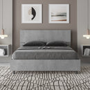 Letto Matrimoniale Francese Testata Inclinata Demas Grigio Varie Misure