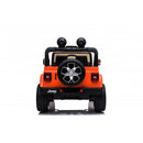 Macchina Elettrica per Bambini Fuoristrada Jeep Wrangler Rubicon 12V con Telecomando Arancione