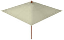 Ombrellone da Giardino 3x3 m Palo Ø60 mm in Legno Telo in Acrilico Danieli Bangkok Ecrù