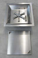 Bruciatore a Gas GPL da Incasso Effetto Camino 46x46x20 cm 9,7 kW in Acciaio Italkero Square