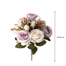 Set 3 Bouquet Artificiali Rose Anticato 39 cm 