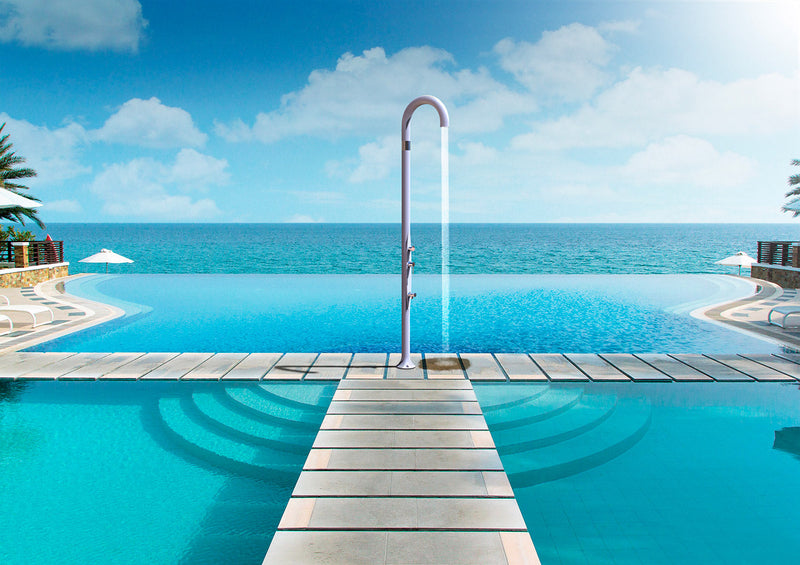 Doccia da Esterno Giardino Miscelatore Deviatore e Doccetta Mobile Arkema Funny Yin Ruby           