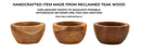 Svuotatasche Erusi Simple Ø15x9,5 cm in Teak Riciclato      
