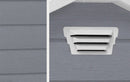 Casetta da Giardino Porta Attrezzi 183,5x111x200,5 cmin Resina Effetto Legno Keter Manor Pent 6x4 Grigia