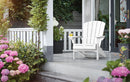 Sedia da Giardino Keter Alpine Adirondack 80x93x93 cm con porta bicchiere Bianco 