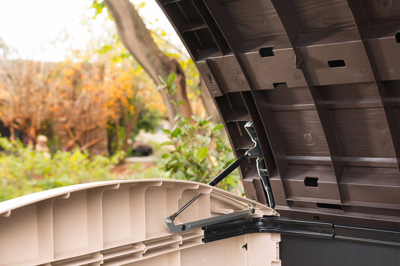 Armadio Porta Attrezzi da Giardino 177x134x113 cm in Resina Keter Store It Out Ultra Beige