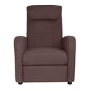Poltrona Relax Reclinabile Manuale in Tessuto Marta Marrone