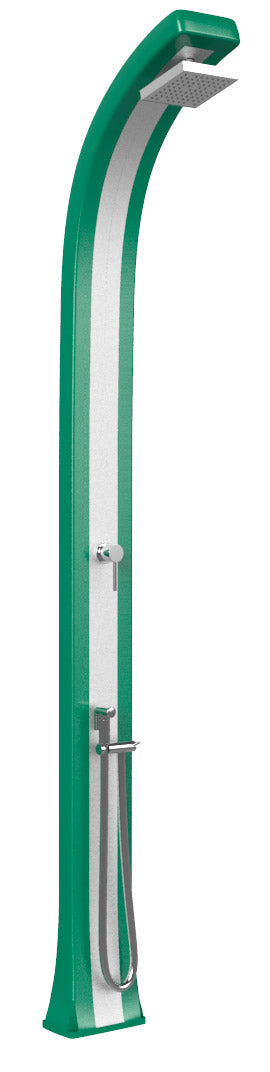 prezzo Doccia da Giardino Miscelatore e Doccetta Arkema Spring Plus Fascia Inox Verde