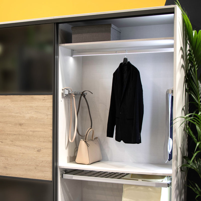 Porta Cinture Laterale Estraibile Keeper Opaco Tecnoplastica e Alluminio Emuca