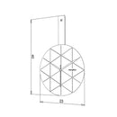 Orologio da parete Minuetto nero e bianco 