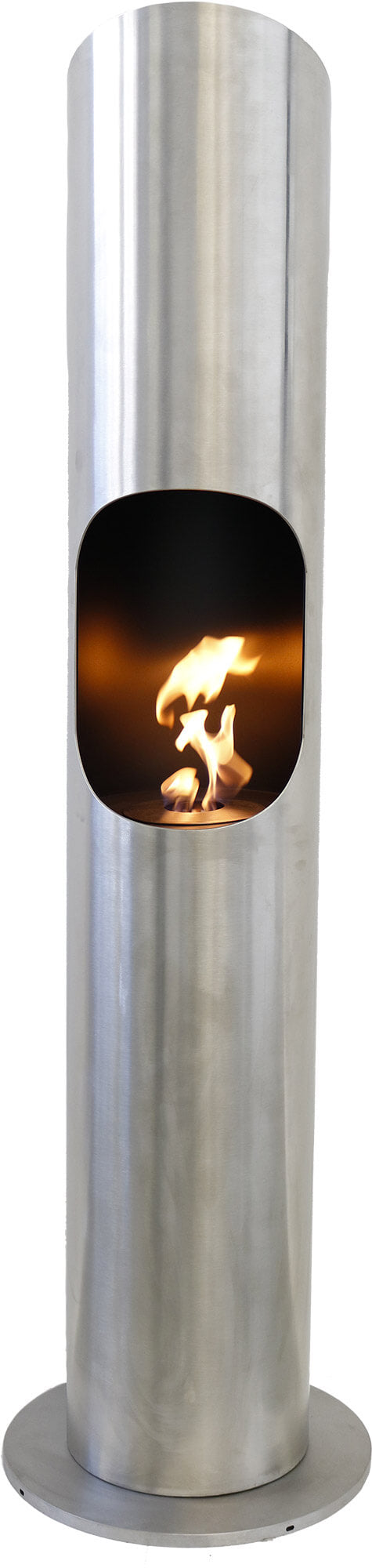 Camino a Bioetanolo da Pavimento Ø46x180 cm Karlsen Portofino Acciaio sconto